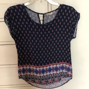 Pink republic patterned tank